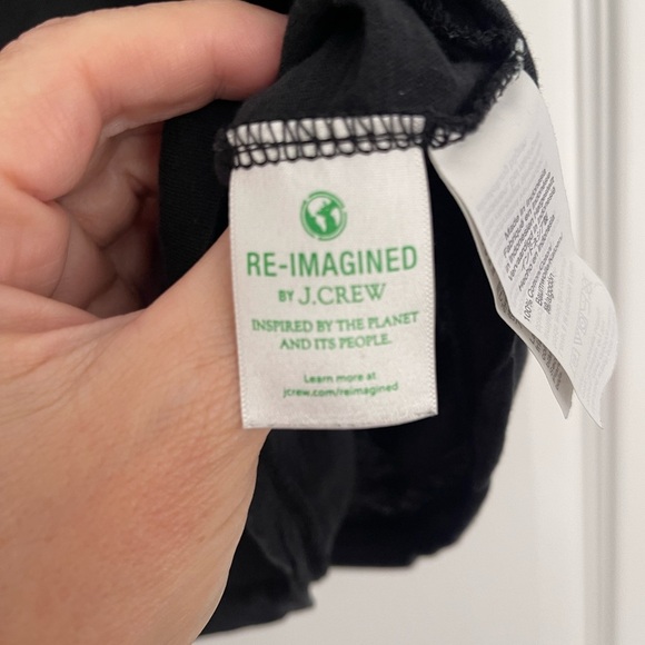 J Crew V neck “vintage cotton” black short sleeved tee Size 2X - Picture 5 of 5